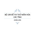 Bộ 199 đề thi thử môn hóa các tỉnh (phần cuối)