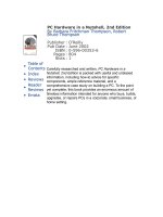 OReilly PC hardware in a nutshell 2nd edition jun 2002 ISBN 0596003536  