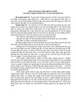 MỘT SỐ KHÁI NIỆM ĐỊNH NGHĨA VỀ HOẠT ĐỘNG KINH TẾ VÀ NGÀNH KINH TẾ