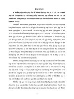 bài tập cá nhân số 2 môn luật thương mại 1  đề bài TM1 t2   1  cho biết ý kiến của anh, chị về những khẳng định sau a  việc góp vốn để thành lập hợp 