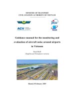 Guidance manual for the monitoring and evaluation of aircraft noise around airports in Vietnam