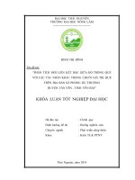 Phân tích mối liên kết dọc giữa hộ trồng quế với các tác nhân khác trong chuỗi giá trị quế trên địa bàn xã phong dụ thượng   huyện văn yên   tỉnh yên bái 