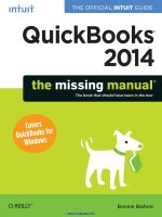 QuickBooks 2014  the missing manual 