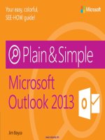 Microsoft outlook 2013 plain  simple 