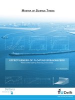 Effectiveness of Floating Breakwaters Wave attenuating floating structures