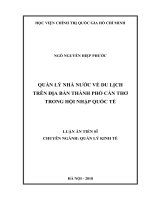 LATS 2018   quản lý nhà nước về du lịch trên địa bàn thành phố cần thơ trong hội nhập quốc tế 