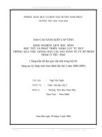 Kinh nghiệm giúp học sinh học tốt và phát triển năng lực tư duy thông qua việc giảng dạy các bài toán về tỷ số phần trăm ở tiểu học 