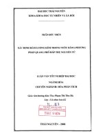 LVTN 2008   xác định hàm lượng kẽm trong nước bằng phương pháp quang phổ hấp thụ nguyên tử 