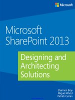 Microsoft sharepoint 2013  designing and architecting solutions 