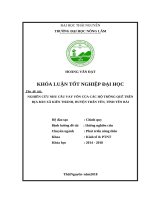 Nghiên cứu nhu cầu vay vốn của các hộ trồng quế trên địa bàn xã kiên thành   huyện trấn yên   tỉnh yên bái 