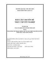 Tình hình tội phạm trộm cắp tài sản trên địa bàn huyện ninh sơn, tỉnh ninh thuận 