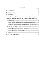 Phương pháp nghiên cứu tâm lý và phương pháp tác động tâm lý trong hoạt động hỏi cung bị can