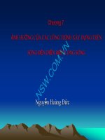 Ảnh hưởng của các công trình xây dựng trên sông đến diễn biến lòng dẫn