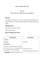 Giáo án Tiếng Việt 2 tuần 34 bài: Tập viết  Ôn cách viết các chữ hoa A, M, N, Q, V ( kiểu 2 )