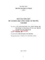 Cải cách giáo dục của anh ở thuộc địa myanmar và malaysia từ nửa sau thế kỷ XIX đến nửa đầu thế kỷ XX  (tt) 