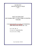 Cải cách giáo dục của hà lan ở indonesia thời thuộc địa (thế kỷ XIX XX) (tt) 