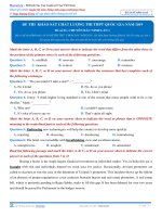 ĐỀ 1 lUYỆN THI THPT QG 2019