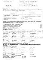 DE THI HSG HUYEN LOP 7 MÔN TIẾNG ANH HOT