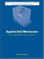 Applied soil mechanics with abaqus applications