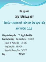Slide Điện toán đám mây  Cloud Computing  heroku  MongoDB  mLab