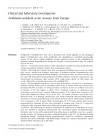 British journal of dermatology volume 148 issue 3 2003 doi 10 1046 j 1365 2133 2003 05067 x j i  ross  a m  snelling  e  carnegie  p  coates  w j  cunliffe     antibiotic resistant acne  lessons f