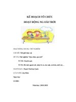 hoạt động ngoài trời thí nghiệm quả chìm quả nổi 34 tuổi