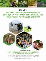 PHÁT TRIỂN DU LỊCH TẠI CÁC VƢỜN QUỐC GIA VÀ KHU BẢO TỒN THIÊN NHIÊN (Cơ sở khoa học, pháp lý và kinh nghiệm thực tiễn)