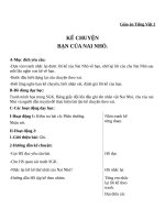 Giáo án Tiếng Việt 2 tuần 3 bài: Kể chuyện  Bạn của Nai Nhỏ