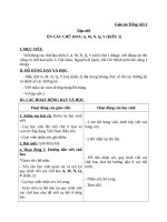Giáo án Tiếng Việt 2 tuần 34 bài: Tập viết  Ôn cách viết các chữ hoa A, M, N, Q, V ( kiểu 2 )