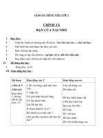 Giáo án Tiếng Việt 2 tuần 3 bài: Chính tả  Tập chép: Bạn của Nai Nhỏ. Phân biệt NGNGH, TRCH, dấu hỏidấu ngã