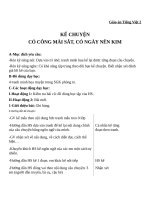 Giáo án Tiếng Việt 2 tuần 1 bài: Kể chuyện  Có công mài sắt, có ngày nên kim