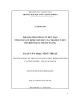 Phương pháp phần tử hữu hạn tính toán ổn định uốn dọc của thanh có xét đến biến dạng trượt ngang   