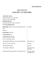 Giáo án Tiếng Việt 2 tuần 2 bài: Tập làm văn  Chào hỏi. Tự giới thiệu