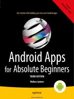 Android apps for absolute beginners, 3rd edition
