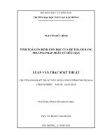 Tính toán ổn định uốn dọc của hệ thanh bằng phương pháp phần tử hữu hạn (Luận văn thạc sĩ)