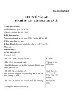 Giáo án Tiếng Việt 2 tuần 3 bài: Luyện từ và câu  Từ chỉ sự vật. Câu kiểu Ai là gì?