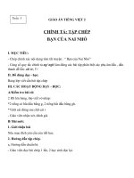 Giáo án Tiếng Việt 2 tuần 3 bài: Chính tả  Tập chép: Bạn của Nai Nhỏ. Phân biệt NGNGH, TRCH, dấu hỏidấu ngã