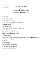 Giáo án Tiếng Việt 2 tuần 2 bài: Chính tả  Nghe  viết: Làm việc thật là vui. Phân biệt GGH. Ôn bảng chữ cái