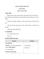 Giáo án Tiếng Việt 2 tuần 3 bài: Kể chuyện  Bạn của Nai Nhỏ