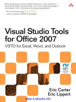Visual studio tools for office 2007 