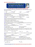 PHẠM QUỐC TOẢN Đề + giải chi tiết đề thi môn Vật Lý của Sở GDĐT Hà Nội 2019