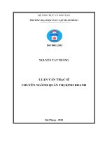 Hoàn thiện cơ chế xác định trị giá tính thuế hàng hoá nhập khẩu tại chi cục hải quan cửa khẩu cảng hải phòng KV3   