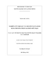 Nghiên cứu nội lực và chuyển vị của dầm bằng phương pháp sai phân hữu hạn   