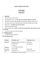 Giáo án Tiếng Việt 2 tuần 3 bài: Tập đọc  Gọi bạn