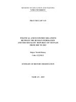 Quan hệ chính trị, kinh tế liên bang nga   cộng hòa xã hội chủ nghĩa việt nam từ năm 2001 đến năm 2015 (tt) 