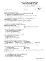 Đề KSCL môn KHTN 9 tỉnh phú thọ 2019 (2) 