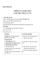 Giáo án Tiếng Việt 2 tuần 2 bài: Chính tả  Nghe  viết: Làm việc thật là vui. Phân biệt GGH. Ôn bảng chữ cái