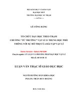 Tổ chức dạy học theo trạm chương “ từ trường” vật lí 11 trung học phổ thông với sự hỗ trợ của bài tập vật lí (tt) 