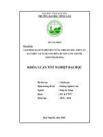 Giải pháp giảm nghèo bền vững theo hướng tiếp cận đa chiều tại xã quang hiến   huyện lang chánh   tỉnh thanh hóa 