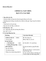 Giáo án Tiếng Việt 2 tuần 3 bài: Chính tả  Tập chép: Bạn của Nai Nhỏ. Phân biệt NGNGH, TRCH, dấu hỏidấu ngã